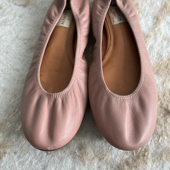 Lanvin flats, buttery soft leather in a beautiful camel. Size 38.5. Stunning. - Picture 2 of 4